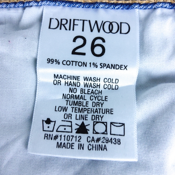 Driftwood Giselle Girlfriend Floral Jeans Blue 26 - Picture 4 of 4